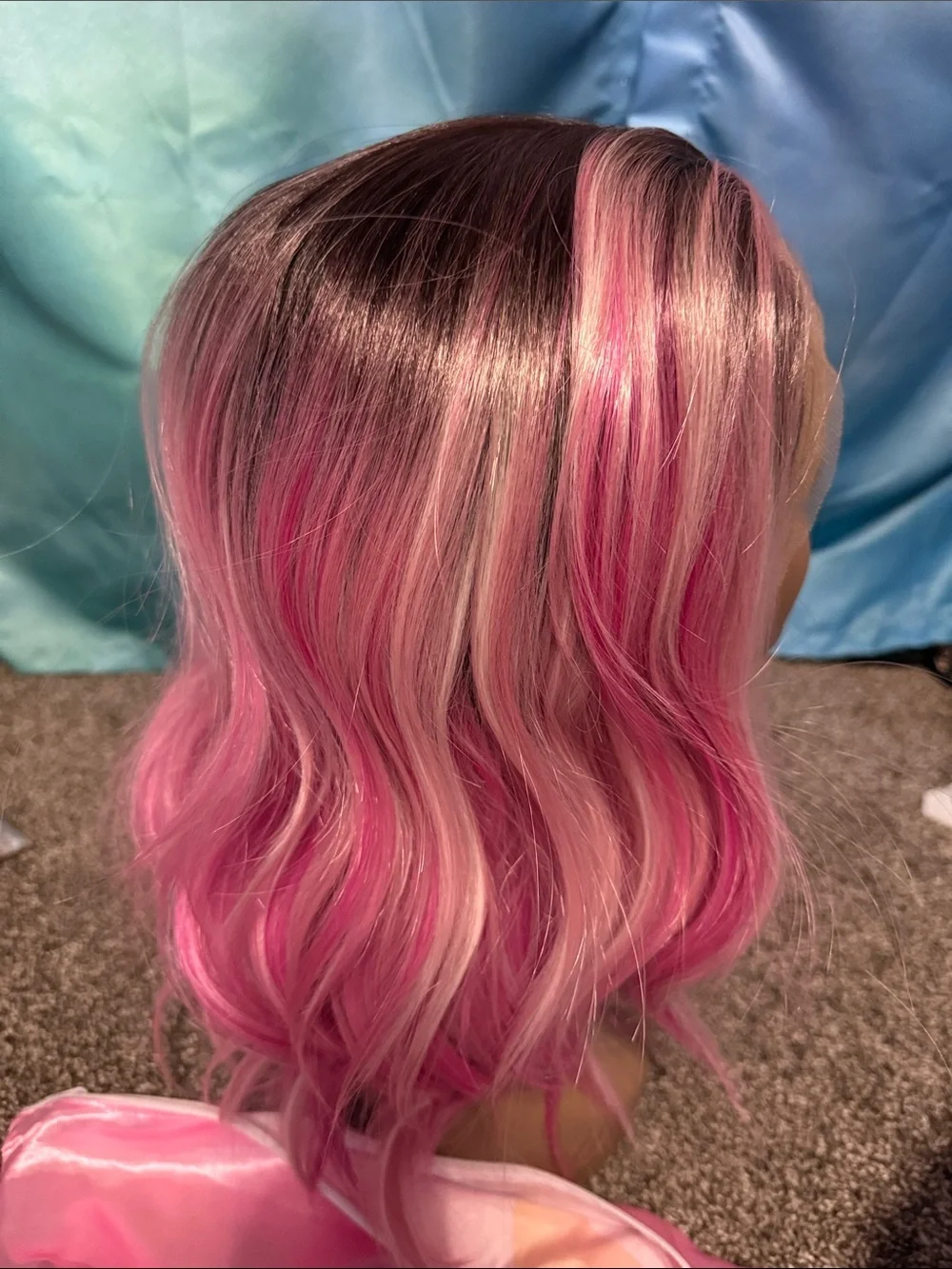 Shiloh Lace Front Wig - Pink Ombre